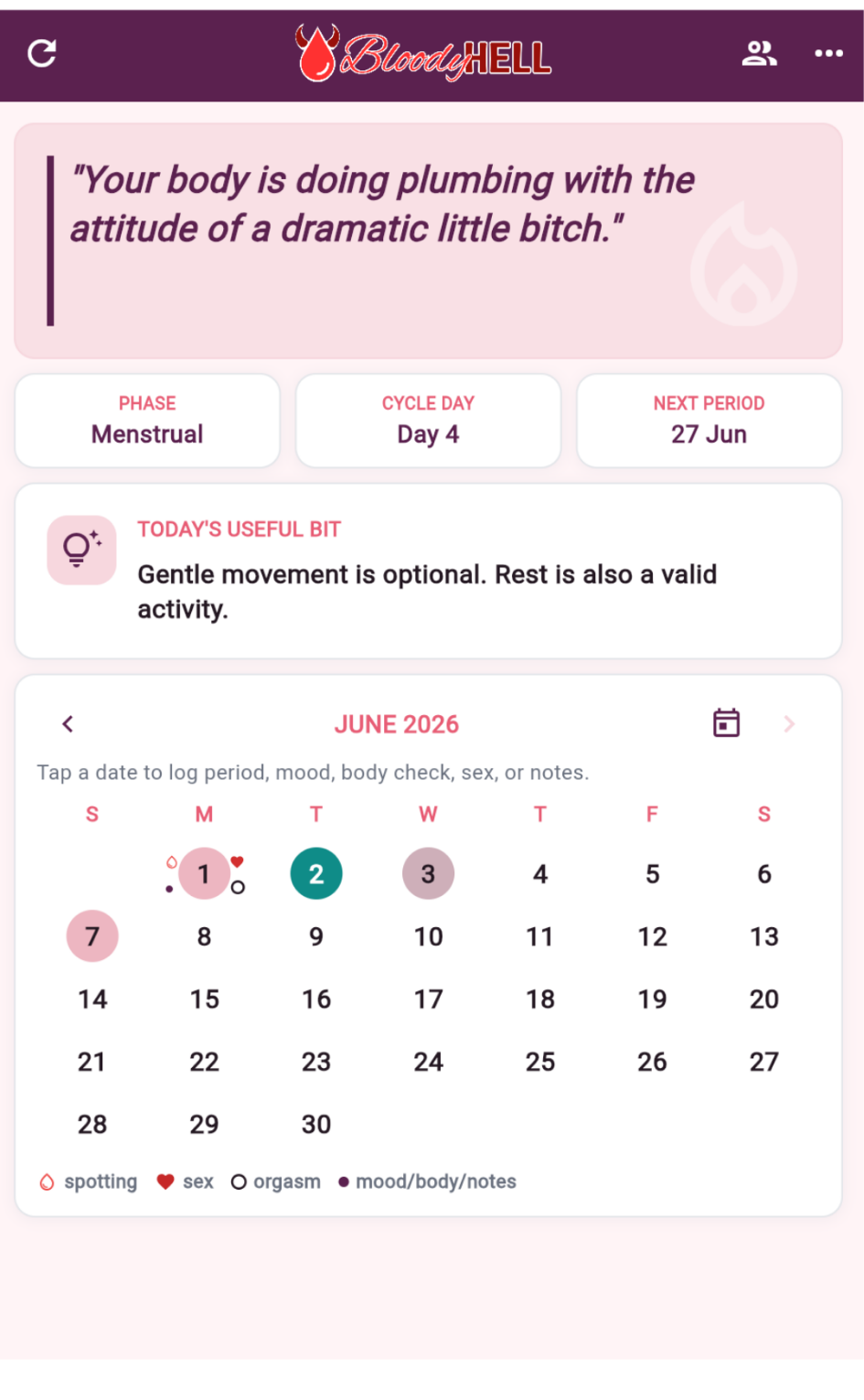 Comment example